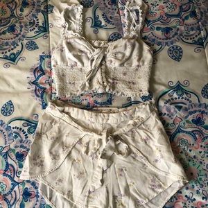2 piece short set